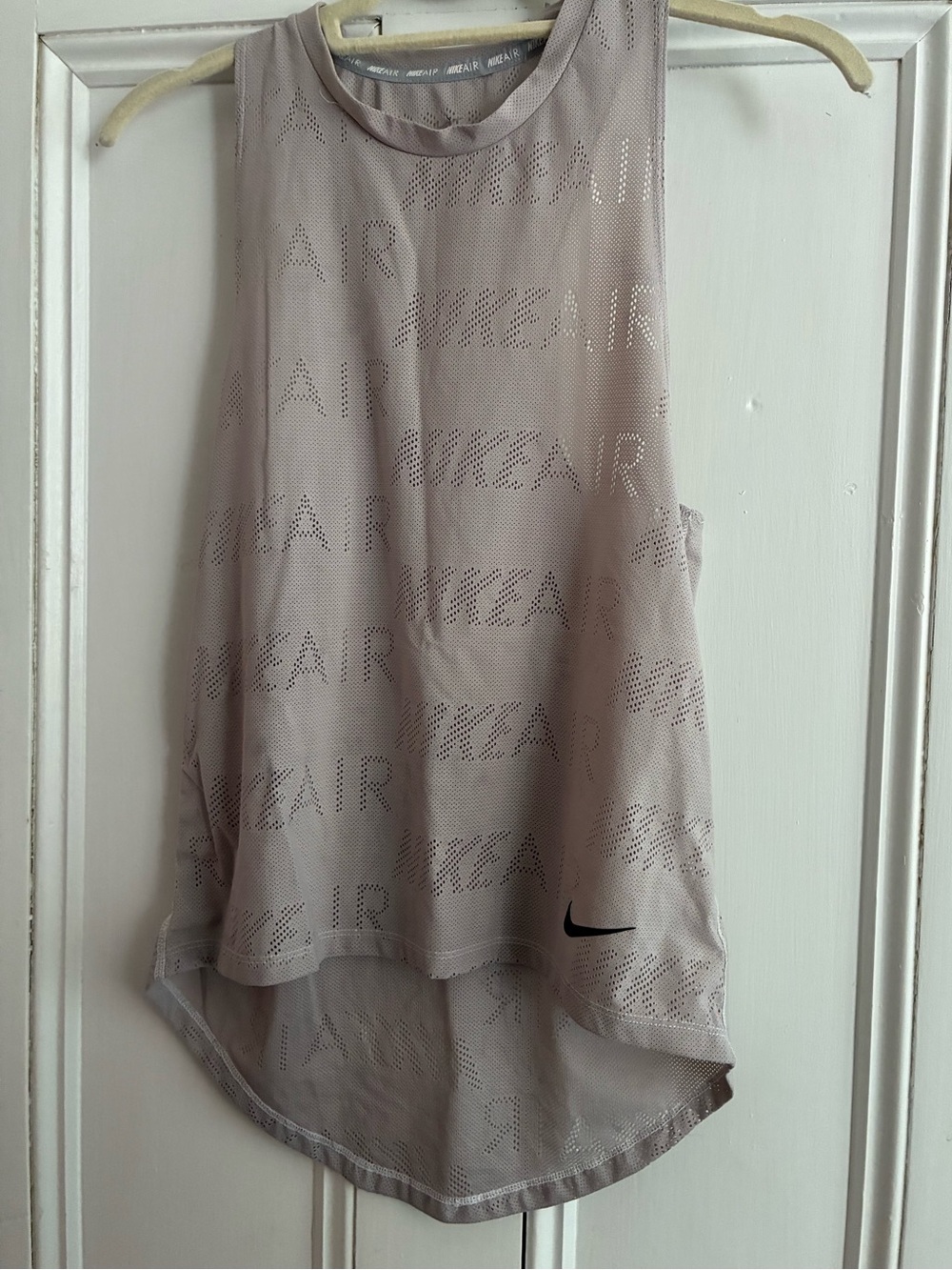 Nike Women's Taupe Dri-fit mesh tank. Size XS.